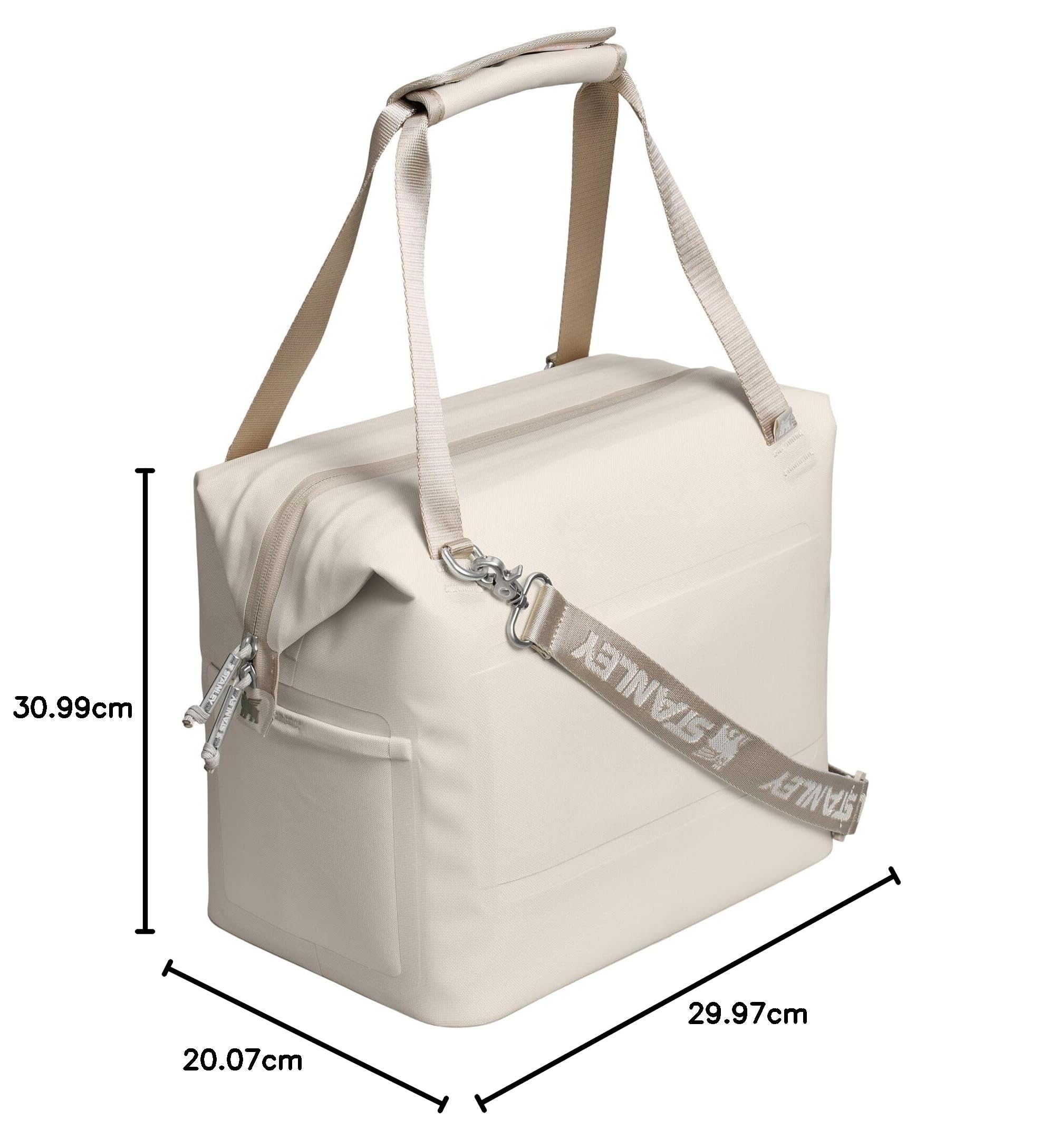STANLEY All Day Julienne Midi Bolsa isotérmica suave y caja de almuerzo de 10 litros | 20 latas refrigerador con asas y correa | Permanece frío durante horas | Bolsa de viaje isotérmica con