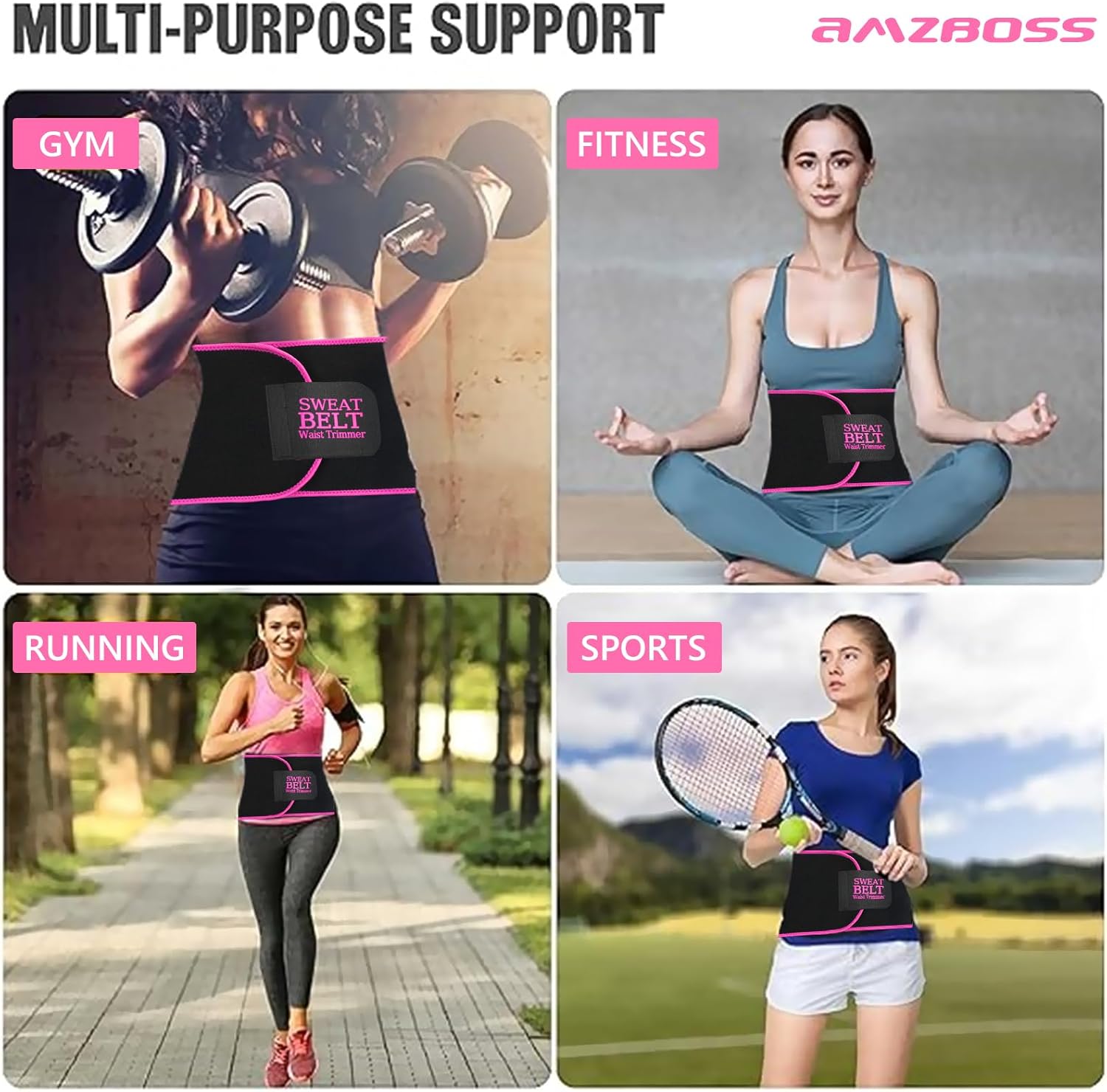 Waist Trainer for Women Lower Belly Fat, Waist Sweat Band for Women, Belly Band Sweat Belt, Stomach Wrap, Body Shaper - Image 5