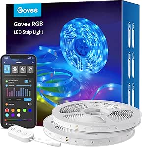 Govee Smart LED Light Strips, 32.8ft WiFi LED Strip Lights Work with Alexa &amp; Google Assistant, App Control LED Lights for Home, Kitchen, TV, Party, 2 Rolls of 16.4ft (Only 2.4G WiFi Supported)