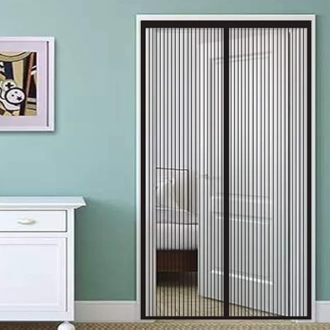 Amazon Co Jp カーテン 0x260cm 虫除け 虫よけ 蚊取り エコ 省エネ対策 み戸カーテン マグネット ガラス繊維 夏冬兼用 玄関 寝室 勝手口 ベランダ 虫よけ 黑 Diy 工具 ガーデン