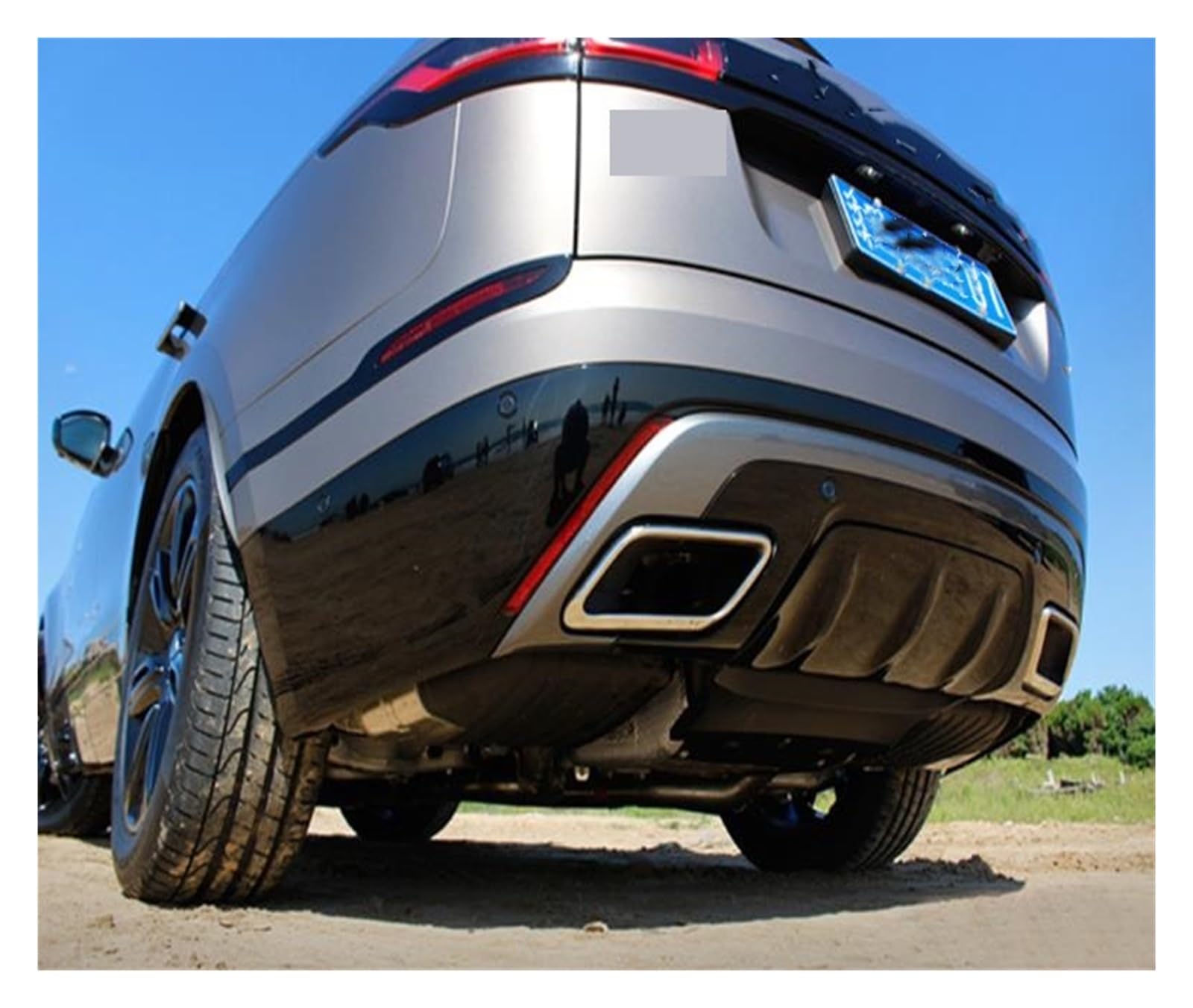 Für Land Rover Range Rover Velar 2017-23 Heckstoßstange Hecklippe Diffusor Lippe