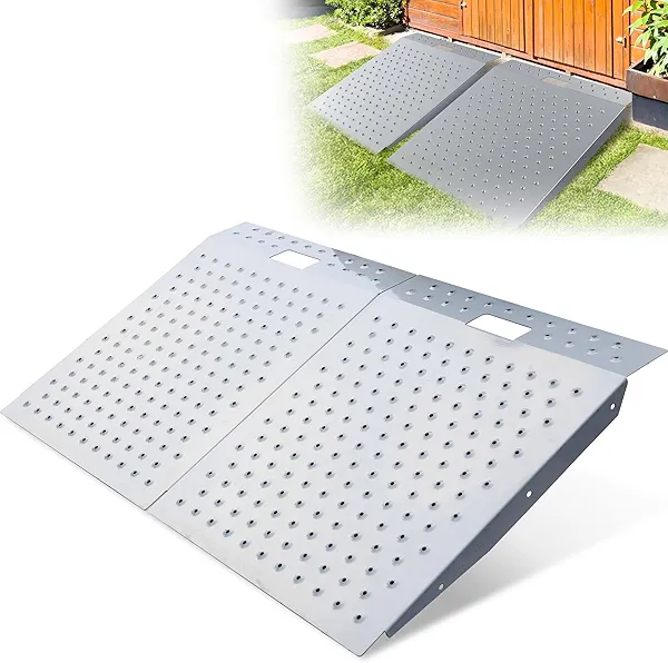 WHALEMOTOR Shed Ramp 2PC, Loading Ramp for Riding Mower, 29" L x48 W, 1500 lbs Capacity, Shed Storage Ramps for Sheds, Garages, Barns, ATV, Lawnmower, Golf Cart, Sturdy Anti-Slip Ramps