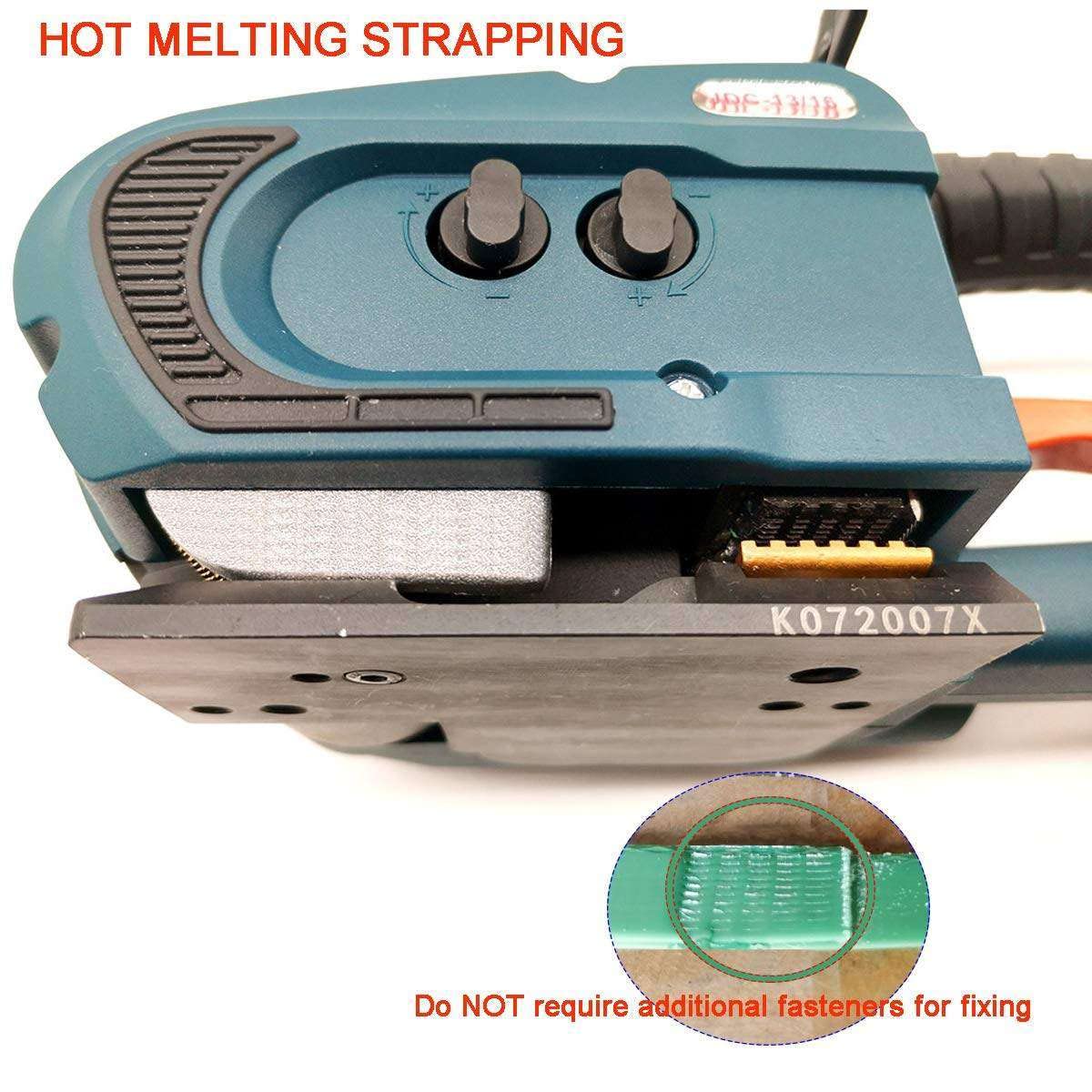 Reggiatrice elettrica per Saldatura, utensile per reggiatura, Batteria da 4000 mAh, Larghezza della Cinghia da 1/2 a 5/8 Pollici, Macchina per reggiatura Automatica(