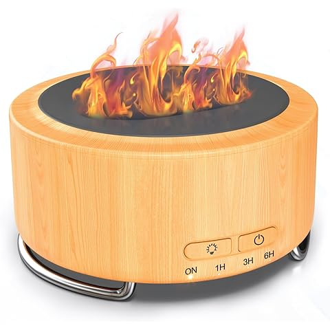 Emochies Essential Oil Diffuser for Home: 500ML Aroma Diffuser for Hotel Office Yoga Room - Humidifier with 9 Colors LED Night Light for Kids/Women Home Relaxation, Lemon Yellow