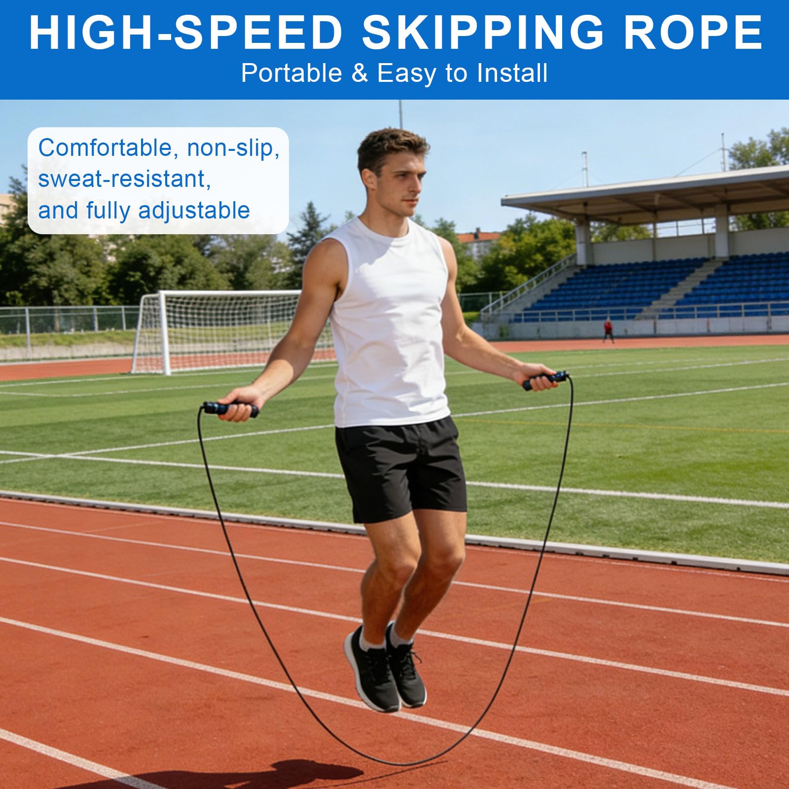 Barres de slalom - Accessoires d'entraînement de football - Kit d'entraînement de football avec 6 pôles slalom, échelle de coordination 6 m, 12 cônes, corde à sauter et parachute de