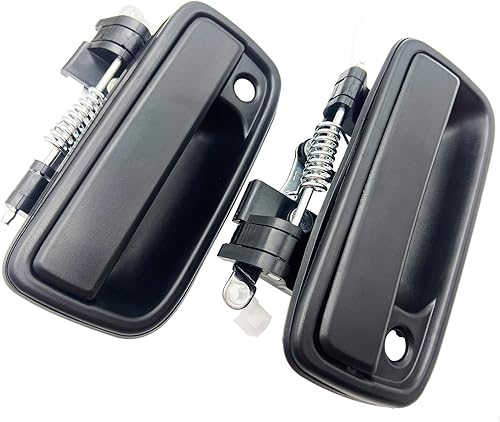 Miniatura 3 de Cheriezing Manija de puerta exterior compatible con Tacoma 1995-2004, par delantero izquierdo y derecho con orificio para llave, repuesto #