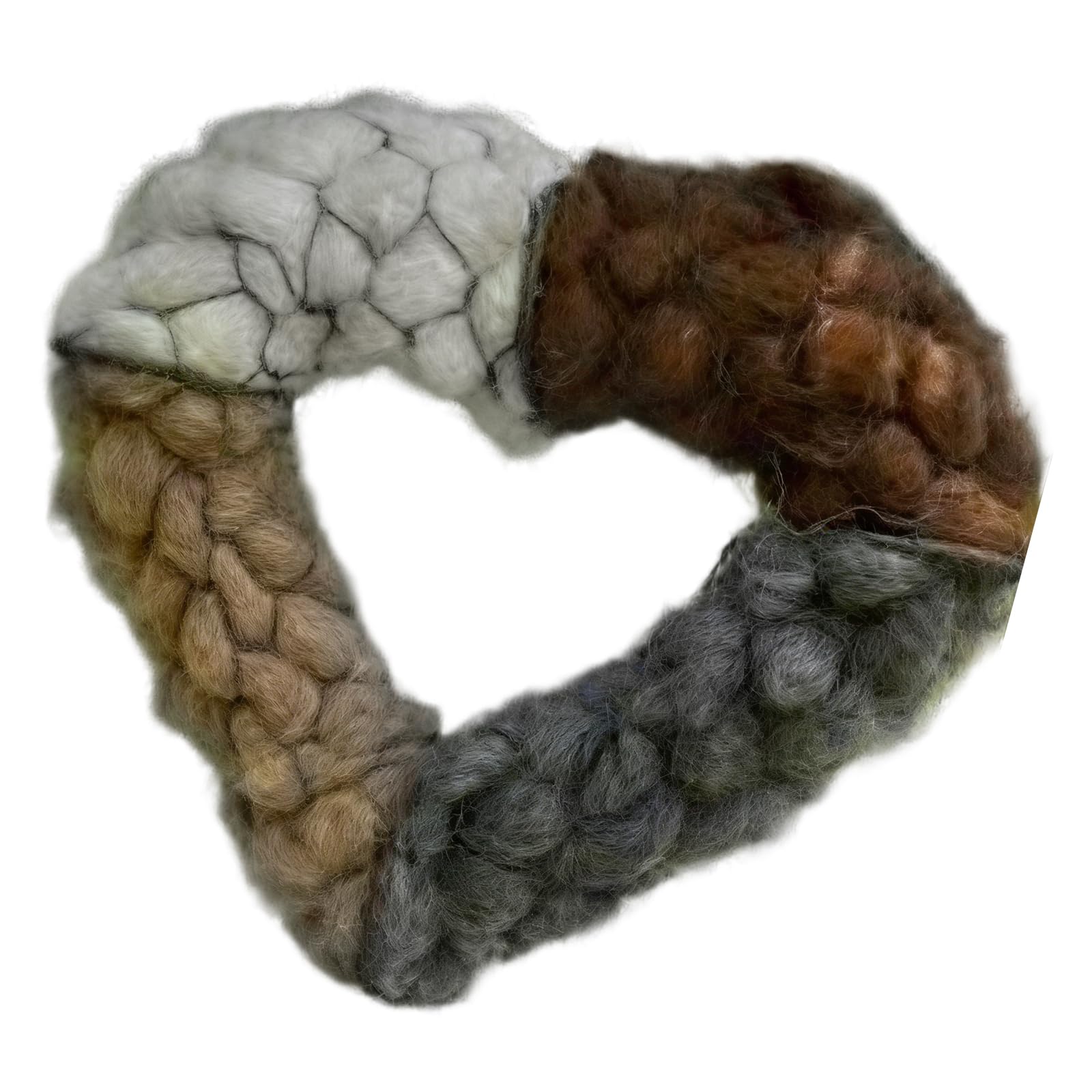 ordinarYone Artistic Bird Nest Heart Shaped Garden Hanging Ornament Combining Natural Symbol of Love for Outdoor Decoration