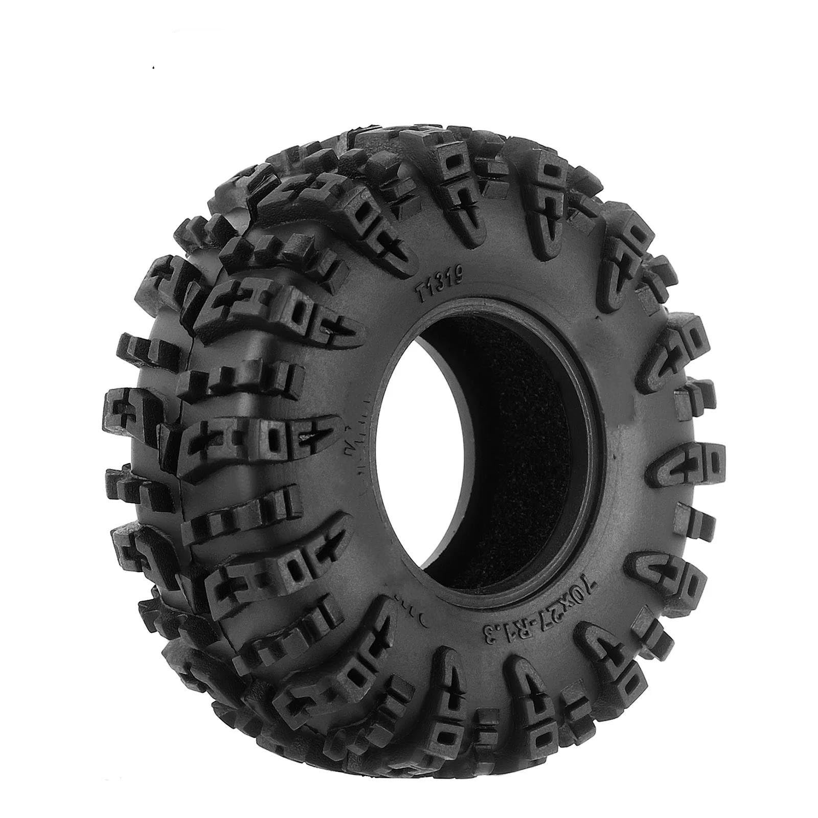 Compatibile Con 1/18 1/24 RC Crawler Car 70 * 27mm 1.3 "Pneumatici Pneumatico In Gomma Accessorio Ricambio Per RC Ruote Gomma