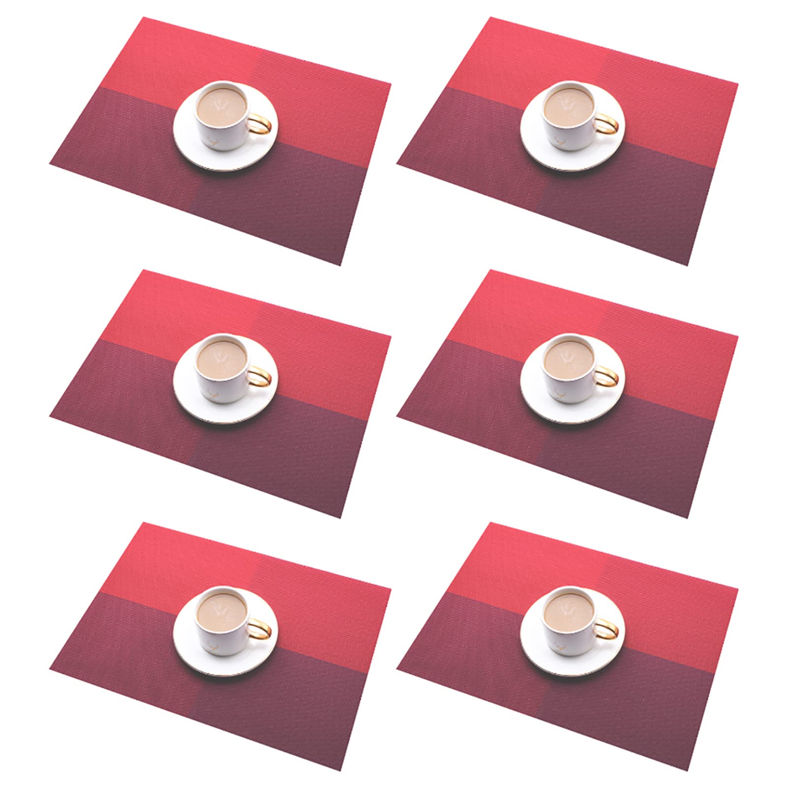 Set de table de Pâques rouge lavable pour sublimer vos repas de famille