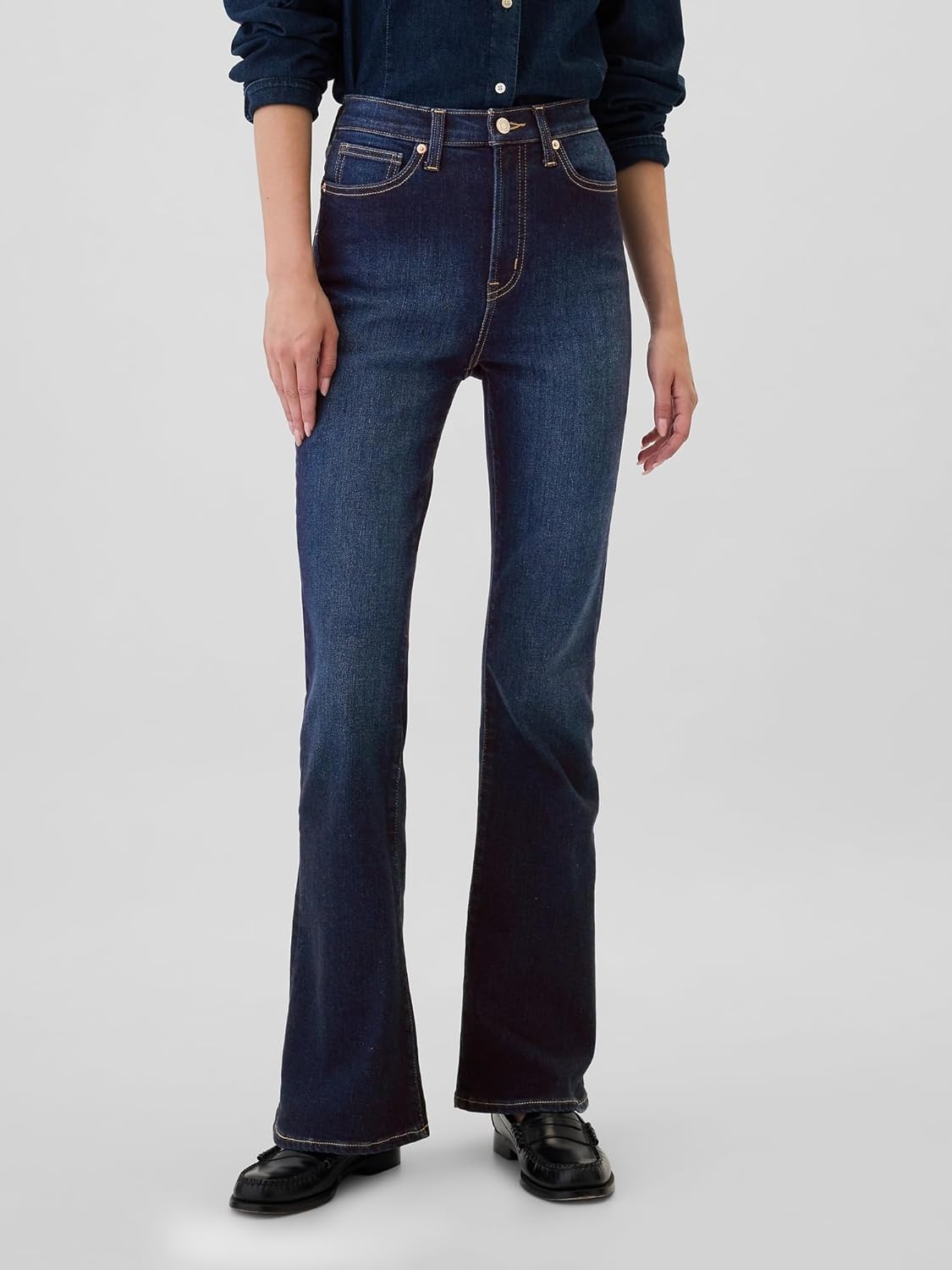 Gap Womens High Rise Flare Jeans - Image 2