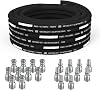 100 Ft 2-Wire 38 Inch Hydraulic Hose with 10 JIC 37° 10 NPTF Fittings - 6090 PSI, 4-Layer Steel Braided,22°F to 248°F Temp Range, Heavy-Duty Industrial Grade