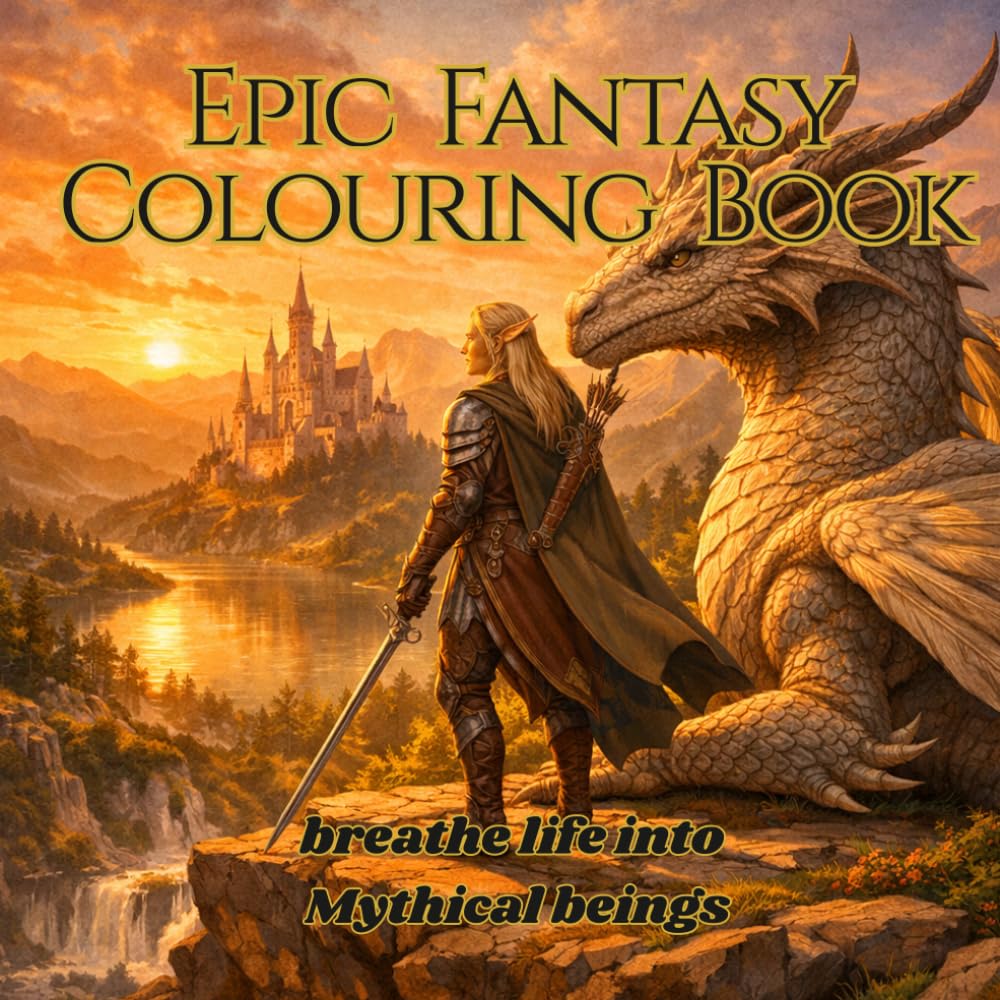 Epic Fantasy Colouring Book (Whimsy Realm Books)