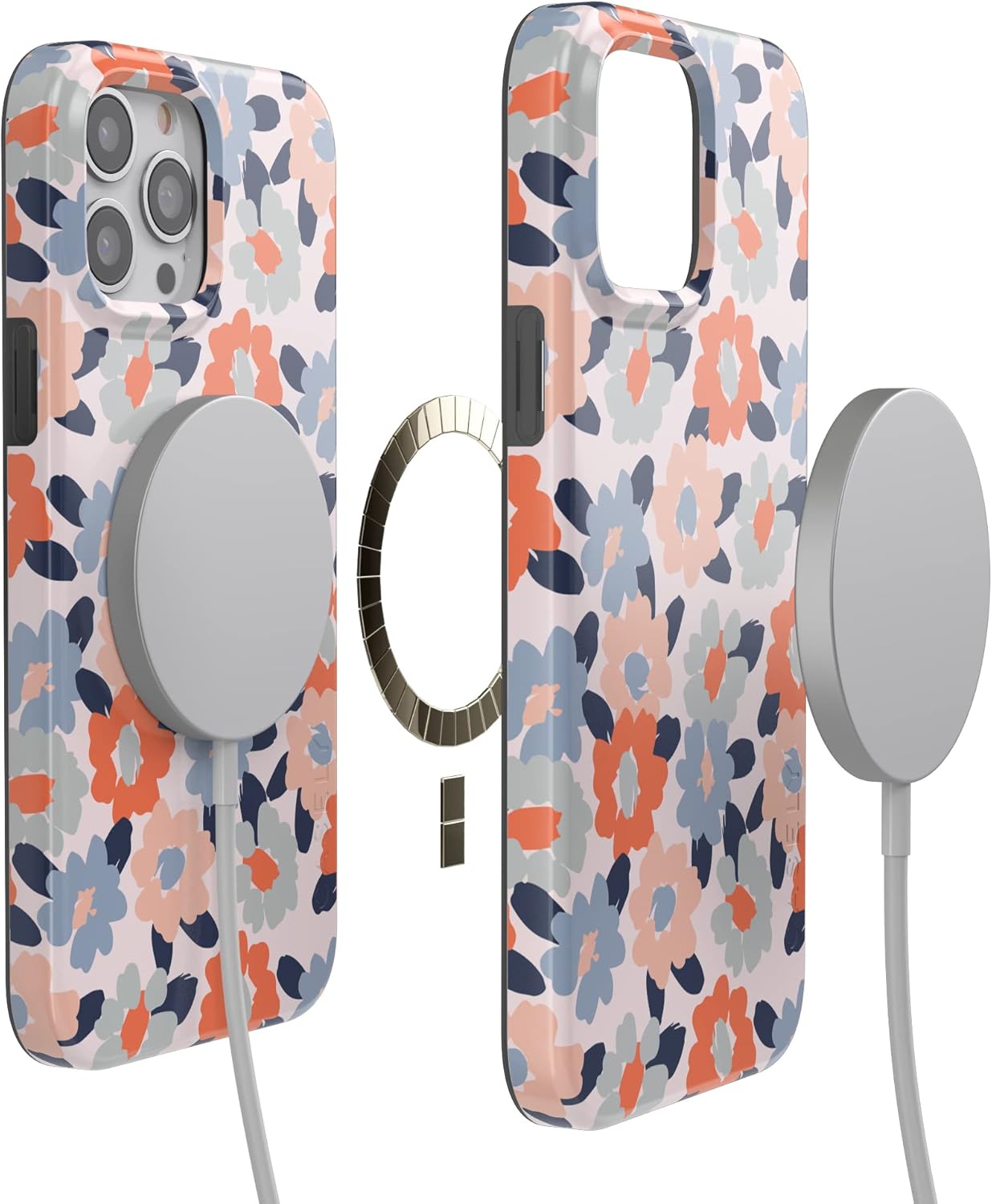 Casely iPhone 13 Pro Case | Field of Flowers | Pastel Floral | Compatible with MagSafe | Classic Ultra Slim Design - Image 3