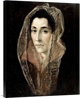 Global Gallery Budget GCS-277482-30-142 El Greco Portrait of A Lady Gallery Wrap Giclee on Canvas Wall Art Print