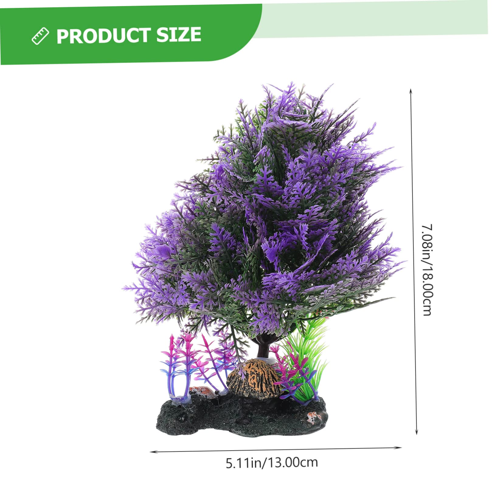 BESPORTBLE 3pièces Ornement Artificiel De Plantes Aquatiques Décoration Naturelle Pour Aquarium Et Fish Tank Accessoire De Paysage Pour Amateurs De Poissons Simulation De Plantes Aquatiques