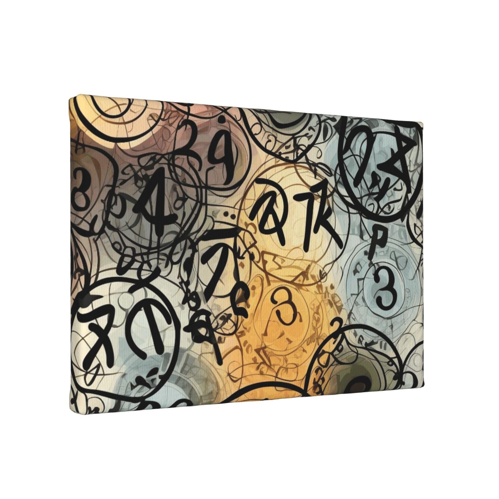 YKLJG Supernatural Inspiration Printed Wall Art Canvas Painting 30x20 CM Wooden Framed Picture Painting Artwork Prints for Bedroom Kitchen Home Office Decor