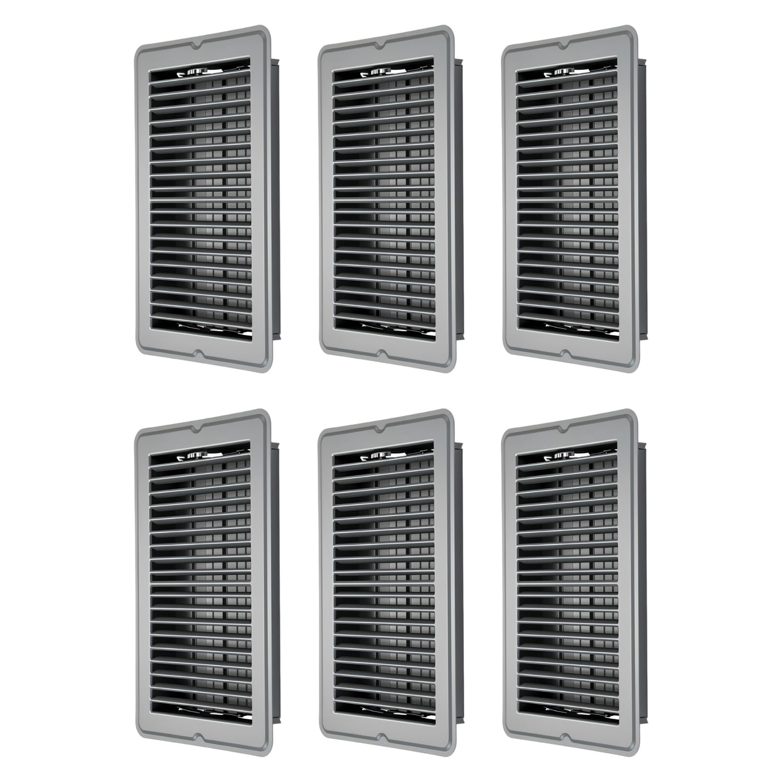 4x10 Inch Steel Floor Vents Rustproof Floor Register Decorative Air Outlet Cover Easy to Use for Home Air Circulation Ventilation Scratch