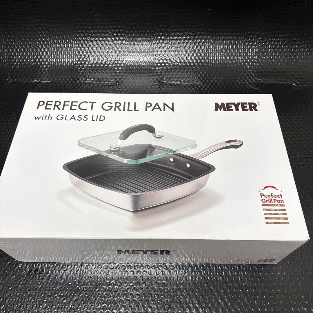 新品】MEYER マイヤー プレス蓋付き パーフェクトグリルパン 24cm 新品】MEYER マイヤー プレス蓋付き パーフェクトグリルパン 24cm