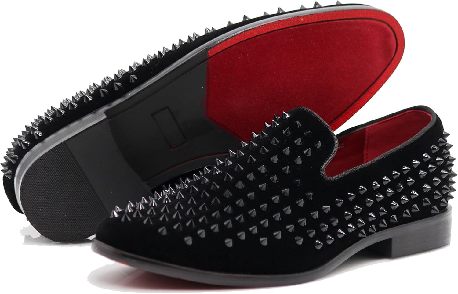 USOP Men's Dress Loafers - Gradient Spike Design