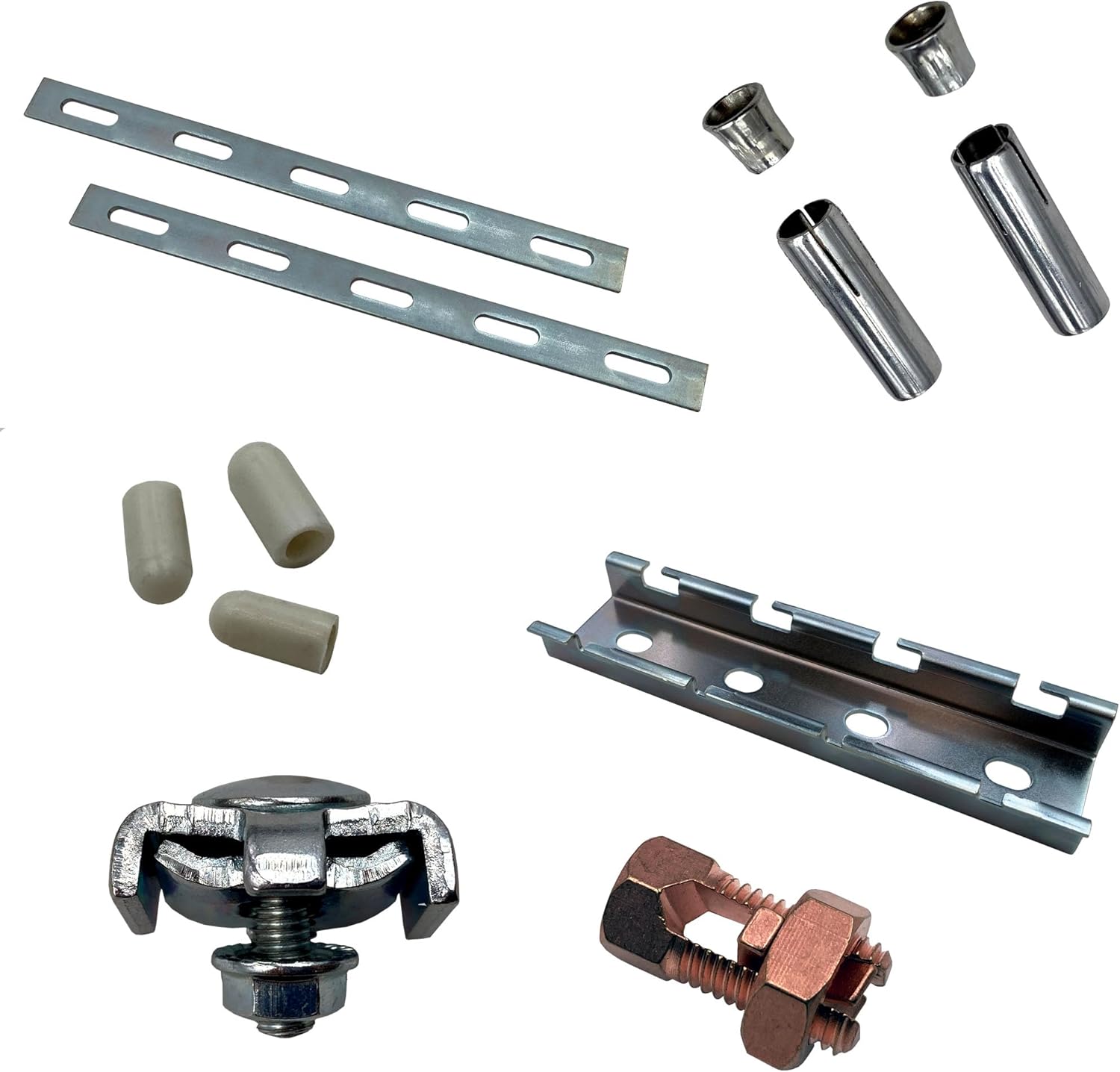 Electriduct Ceiling Mounting Installatin Kit, Fittings for Wire Cable Tray 2" Depth 4" Width 5 Feet Pack of 2 (CTS-CM4-2-4-5-SV-2PK)