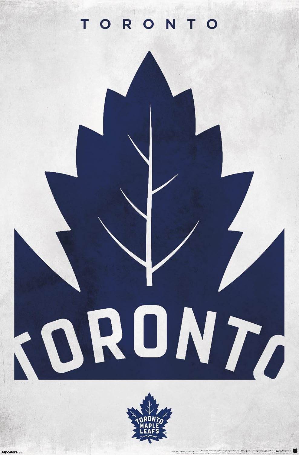 Trends International NHL Toronto Maple Leafs - Logo 25 Wall Poster, 34L x 22.4W, Unframed Version