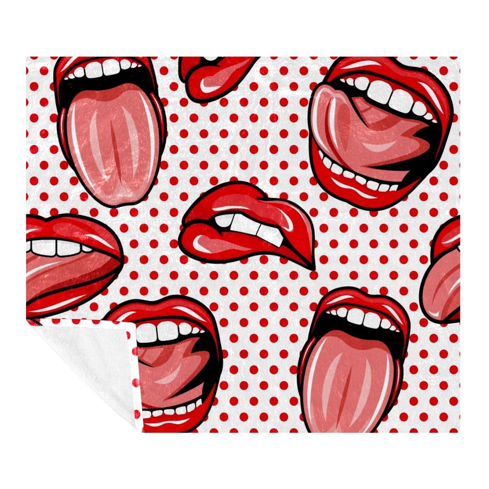 Couverture douce en microfibre rouge pour vos soirées cinéma sur le canapé