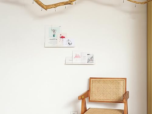 Miniatura 5 de LikeU Estante para esmalte de uñas, 2 unidades, organizador de esmalte de uñas acrílico transparente con inserciones de extremo antideslizantes