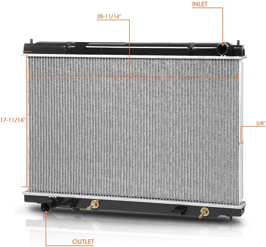 DPI-13012 OE Factory Style Aluminum Core Cooling Radiator Compatible with 06-10 Infiniti M35/M45 AT