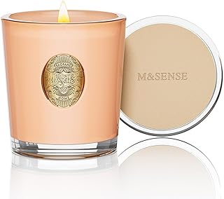 M&SENSE Duftkerzen im Glas Neroli,290g Candle Duftkerze Natürliche Soja-Kerze,Bunte Kerzengeschenke für Frauen & Männer,Aromatherapie Kerze zur Entspannung,55 Stunden Brenndauer