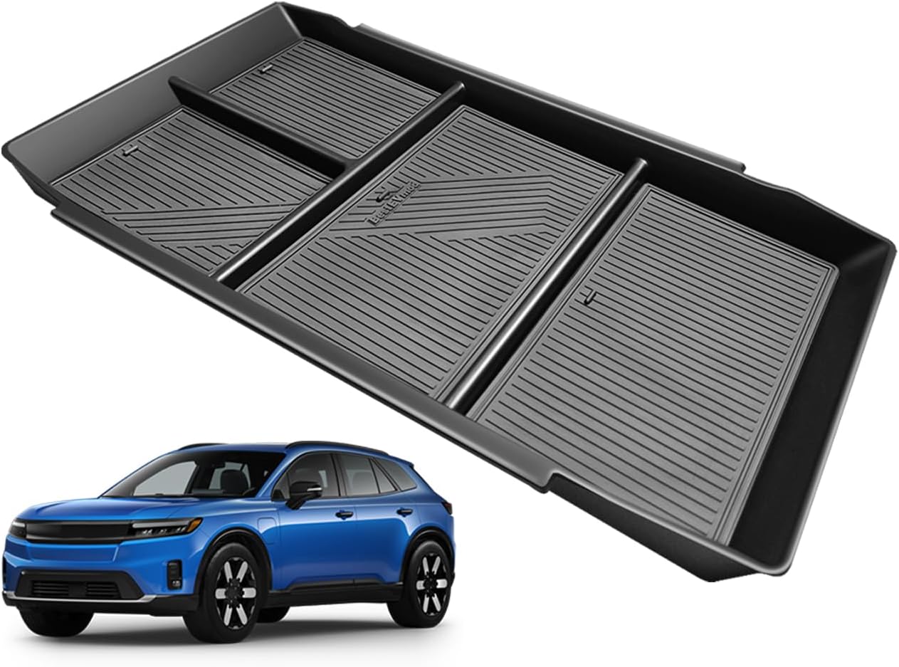 BestEvMod Center Console Front Organizer Compatible with Honda Prologue 2026 2025 2024 Accessories TPE Material Storage Tray Easy to Install and Clean Anti-Slip 3 Compartments