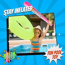 Inflatable Baseball Bats in Bulk - (Pack of 12) - Giant 42 Inch Baseball Party Favors for Kids, Sports Theme Toy Party Supplies and Birthday Party Decorations by Bedwina