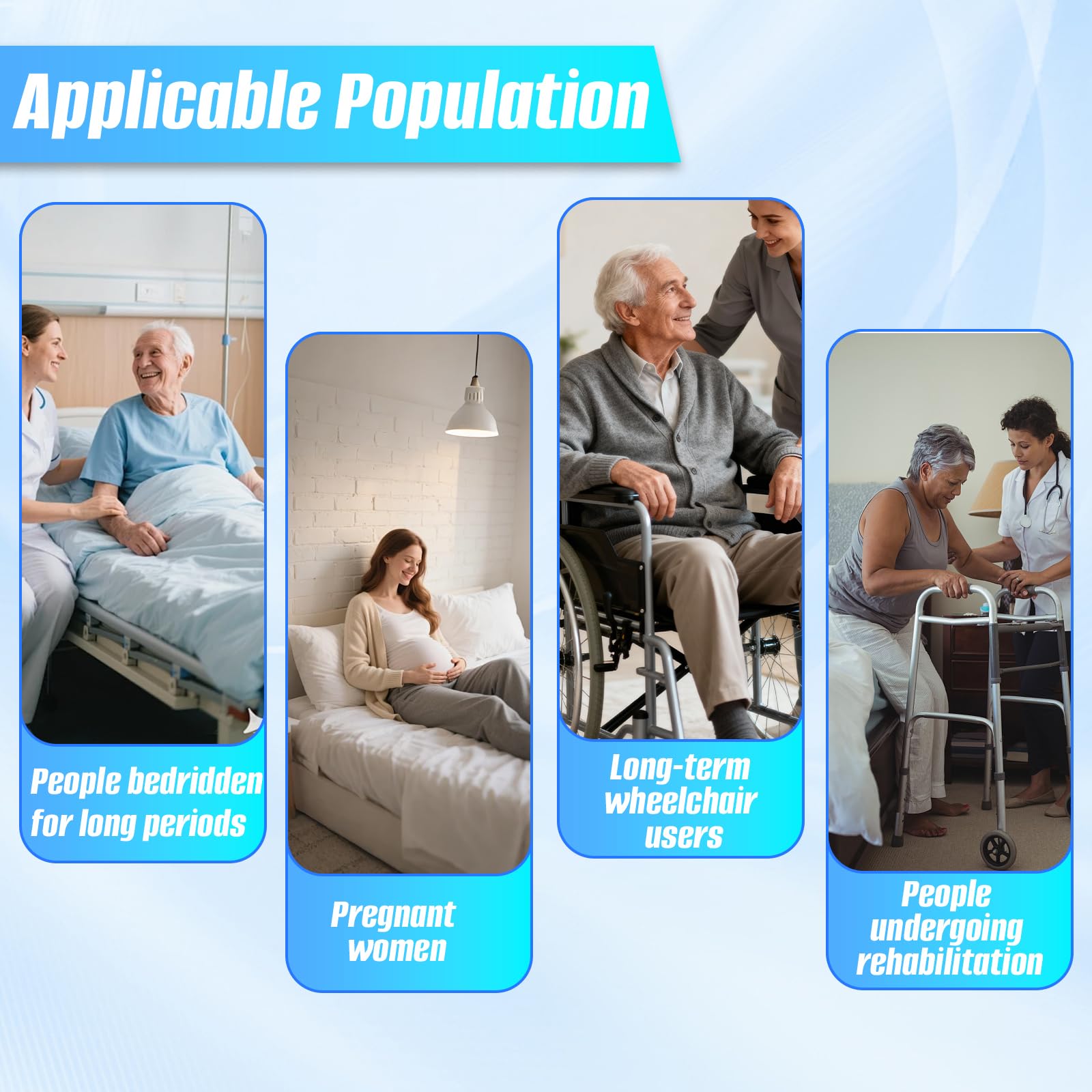 Drap de Glisse & de Transfert Amélioré, 110 x 80cm, Drap de Transfert pour Personnes Alitées, avec Ouverture en O pour Tourner, Soulever, Repositionner & Nettoyer les Seniors & Patients