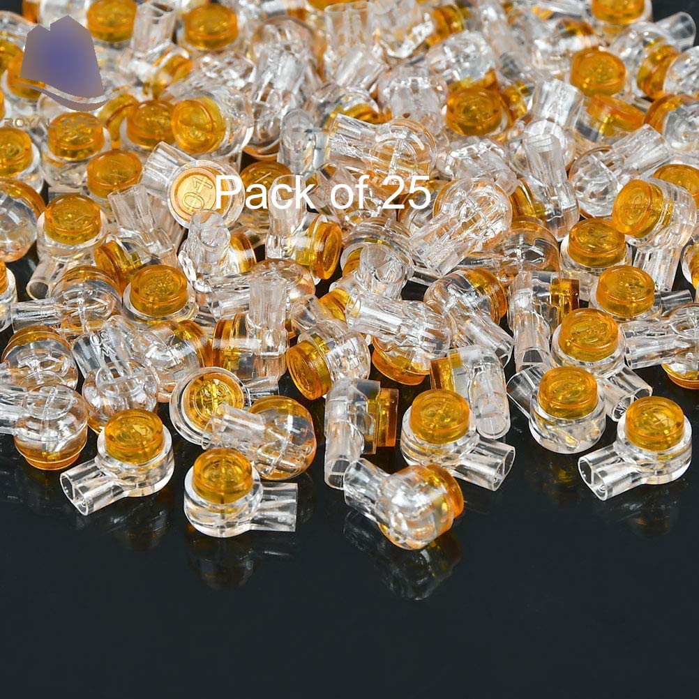 Buy Royal Apex UY Wire Connector, Waterproof GelFilled Orange Clear