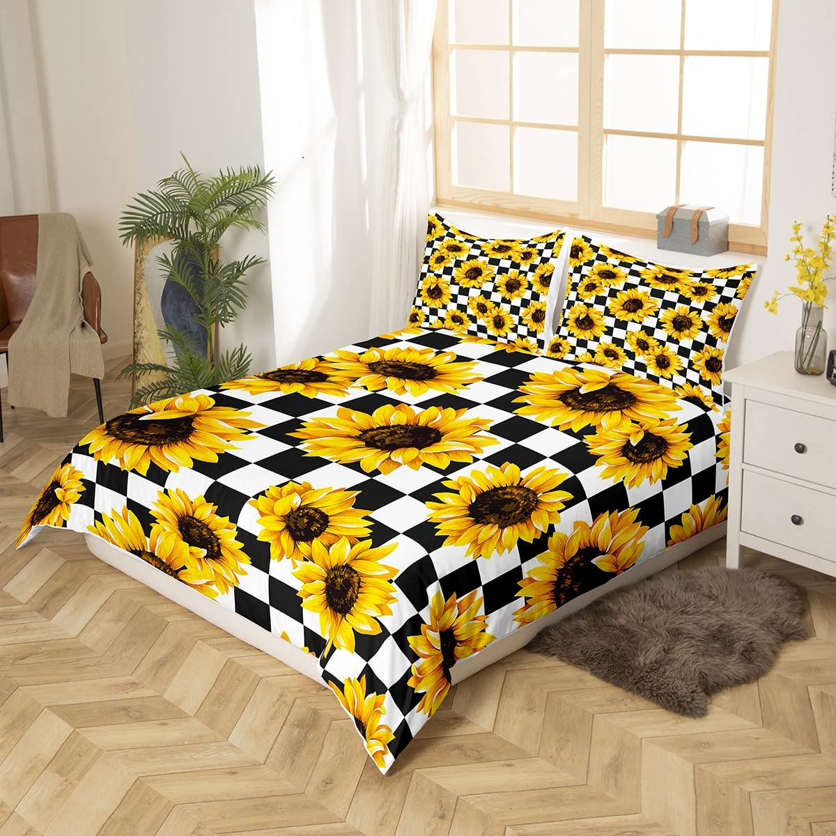 Kit De Couette Tournesol Prairie 39-3/4 X 55-3/4 – Haut Et Reliure Inclus – Timeless Treasures