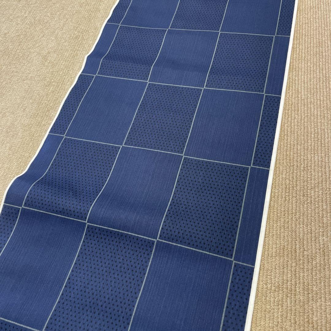 Amazon.co.jp: 幅広40cm 男女兼用 浴衣 反物 日本製 ゆかた 紺地 夏  