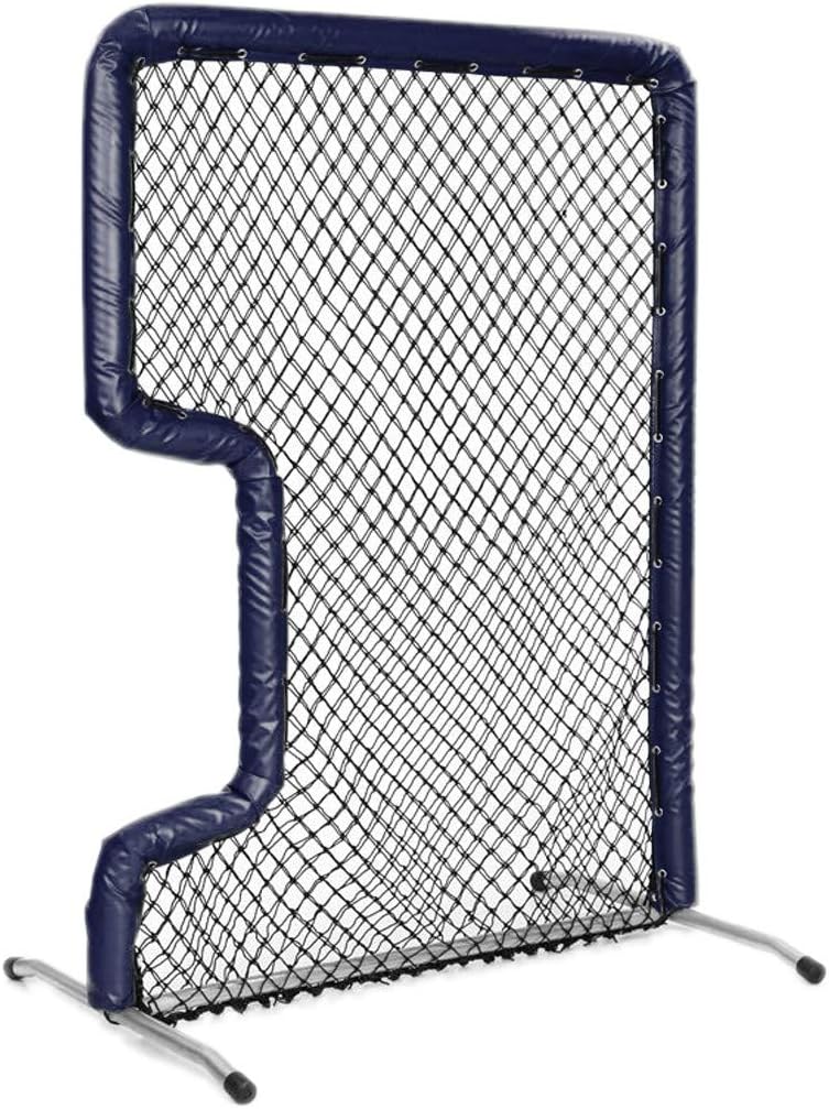 Better Baseball Bullet Front Toss L-Screen - Navy - Padding