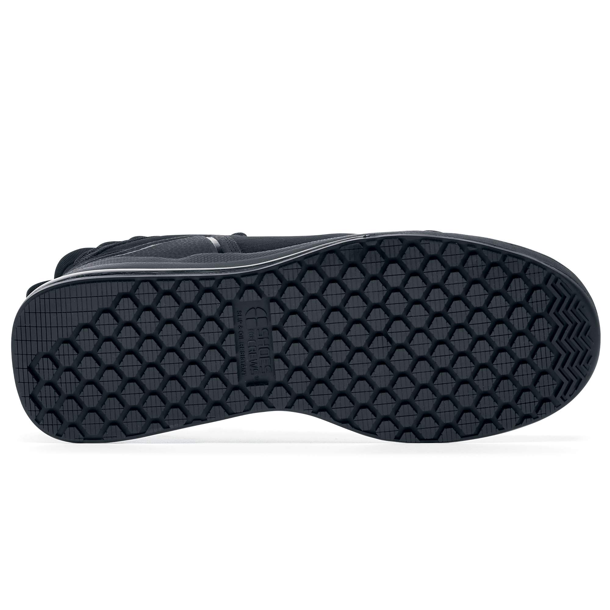 Shoes for Crews Tigon II, Men's, Women's, Unisex Slip Resistant Work Sneakers, Black, Men's 7 (Med) / Women's 8.5 (Med)