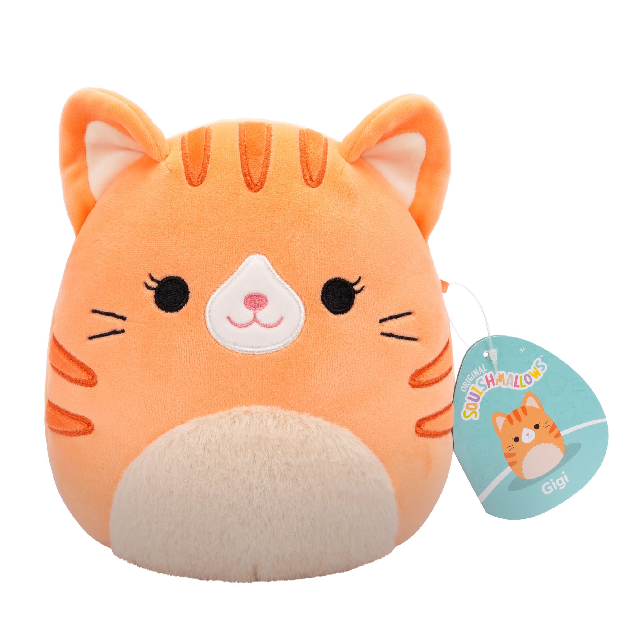 Squishmallows Original 7.5 Inch - Gigi the Orange Tabby Cat, 7.5 inches - Image 2