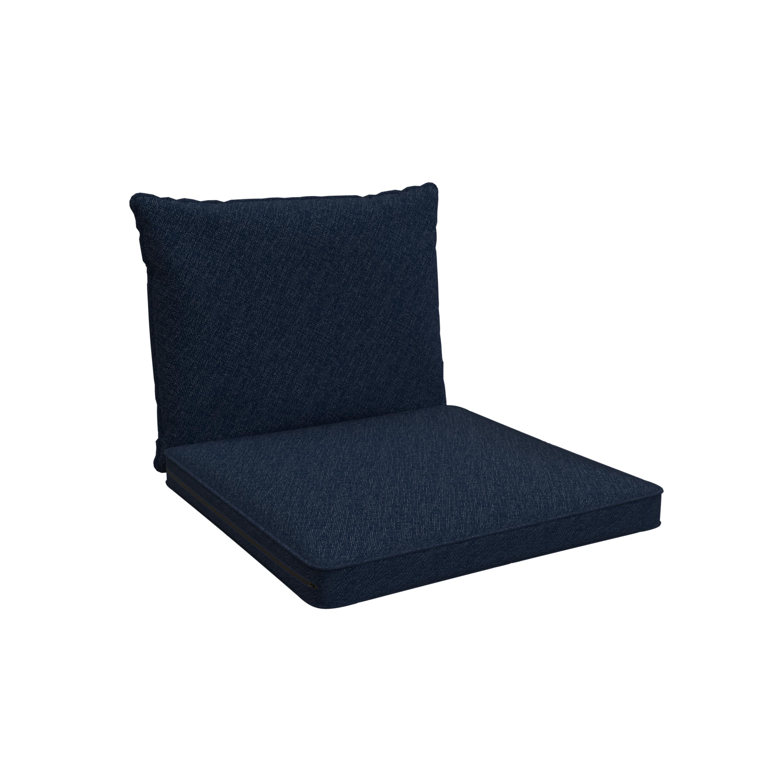 POKAR Garden Cushions Patio Chair Rattan Outdoor Cushion Sofa Pallet Set of 2 (1x Seat Cushion 50x50x5 cm + 1x Back Cushion 50x40x15 cm), Dark Blue — image 1