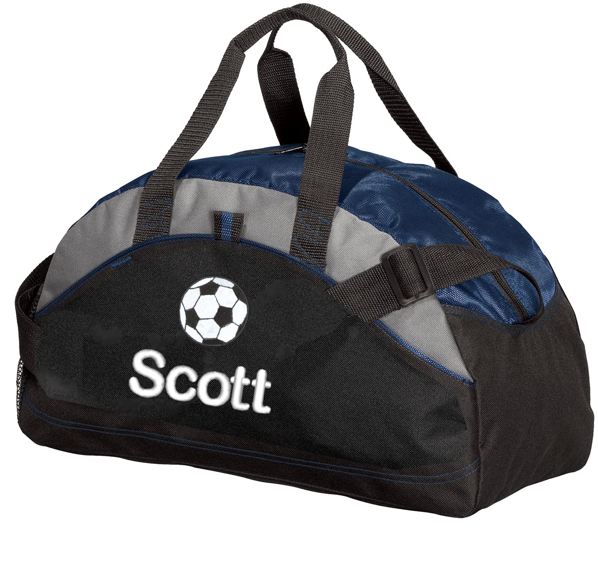 Personalized Soccer Duffel Bag, Men and Women, Sport Bag with Monogrammed Name, Navy