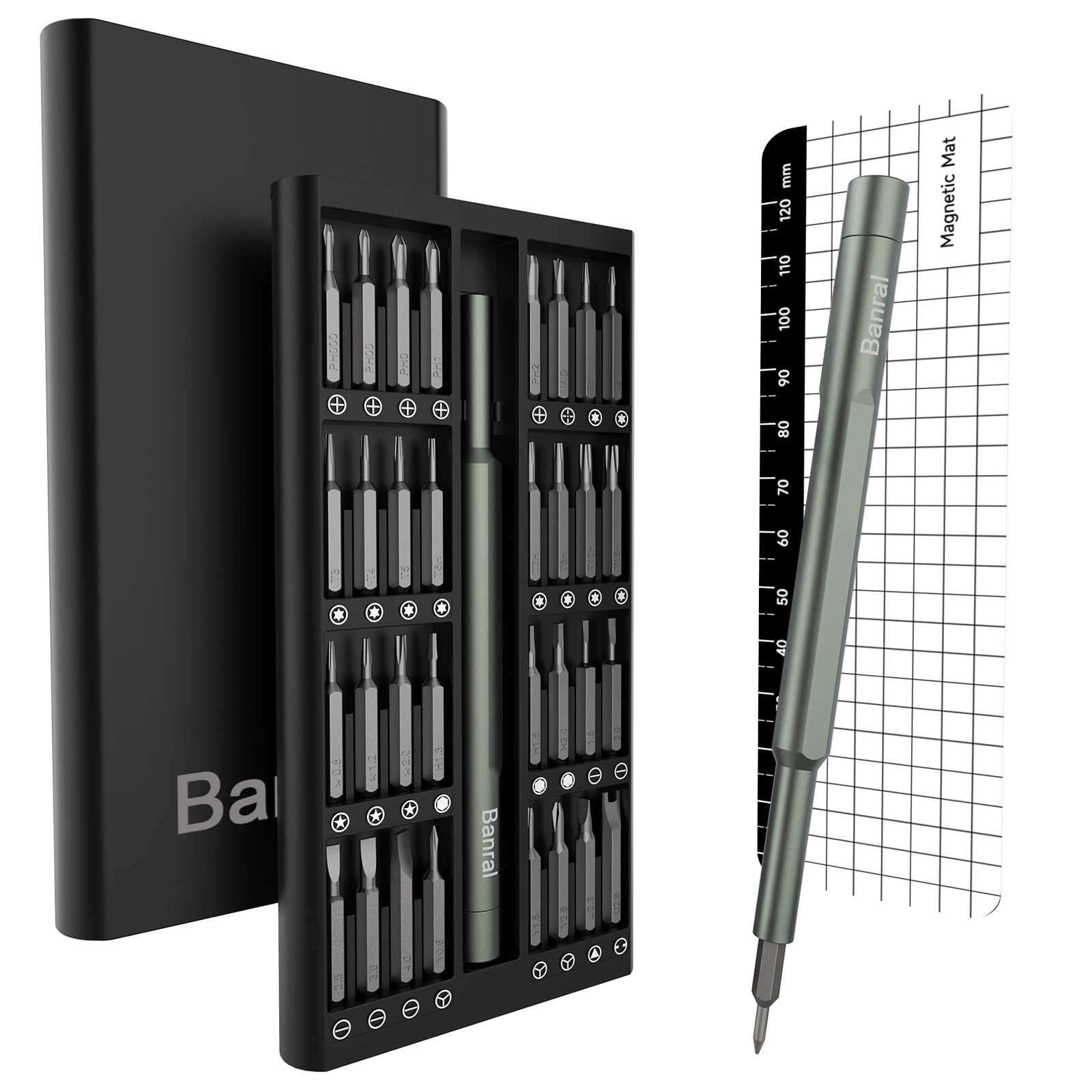 Precision Screwdriver Set, 34 in 1 Magnetic Mini Screwdriver Set, Small Mechanic Repair Tool Kit for Electronics Glasses Laptop Phone Watch Camera