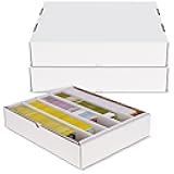 5000ct Trading Card Storage Boxes (Full Lid) – 5 Pack | TCG & MTG Card Storage Organizer | Fits Card Dividers & Sorting Tray | Corrugated Cardboard Box for Collectible Cards