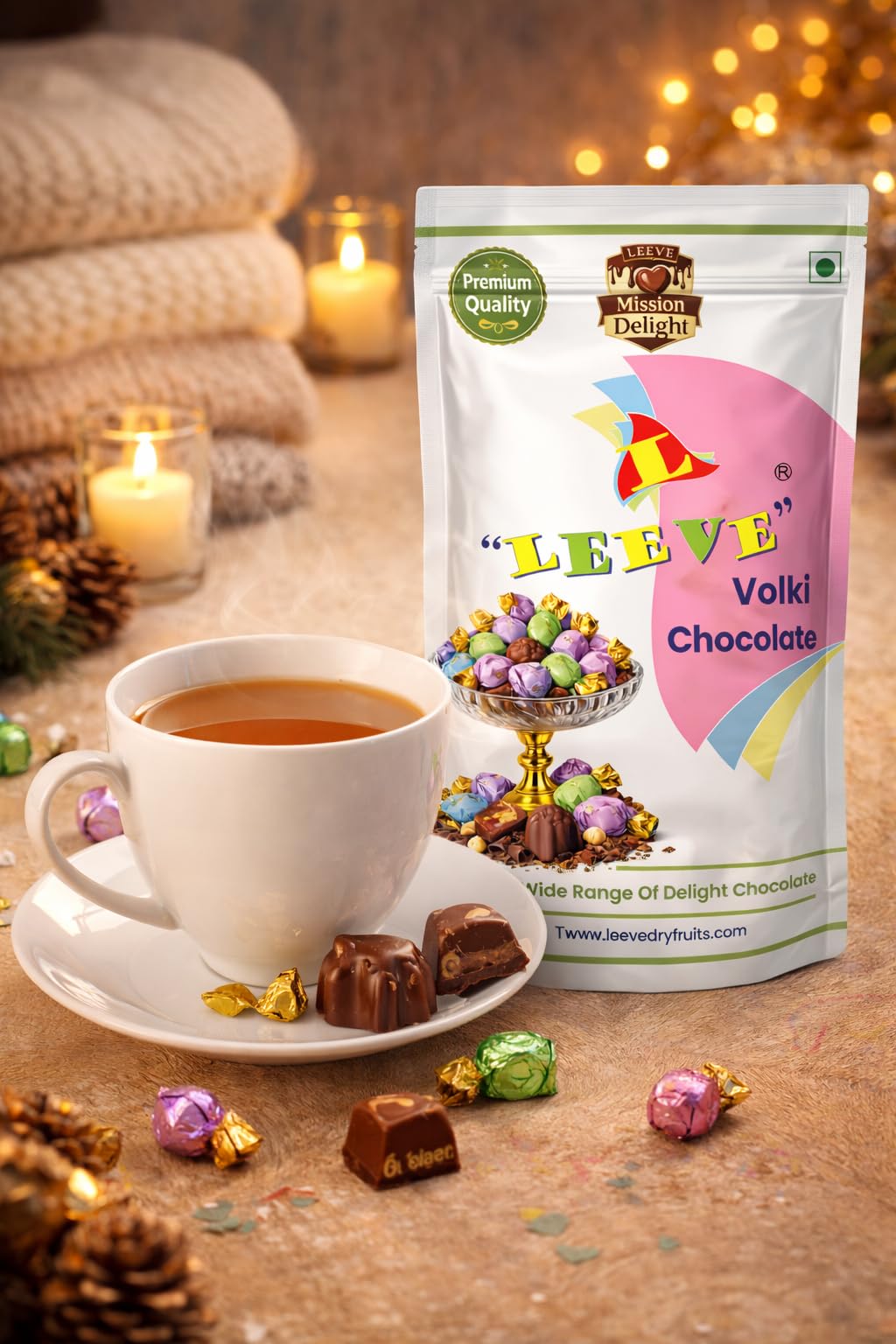 eri-tun様★ chocolate・ご連絡用♥ Leeve Volki Chocolate 800g | Rich Creamy Chocolate Bites
