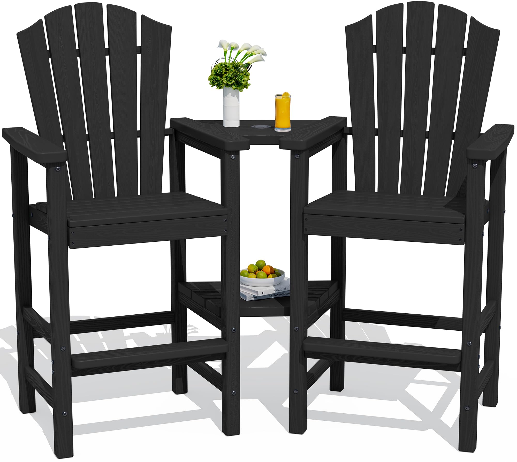 KINGYES Tall Adirondack Chair Set