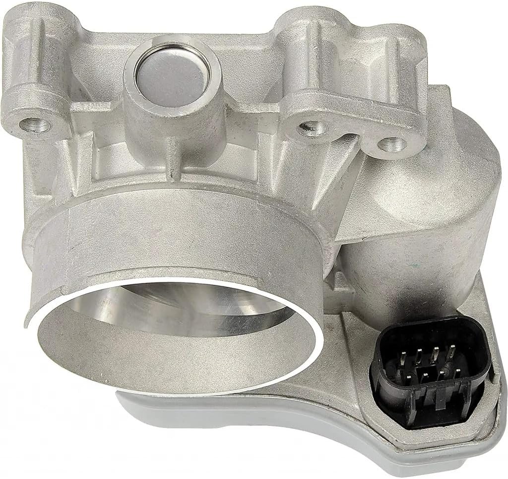 KarParts360 For Chevy HHR 2006 Throttle Body | Natural, Black Housing | Aluminum/PBT Housing | Non-Adjustable | 3.16 inches Bore Diameter | Blade Connector/Terminal Type | Replacement For 12568796