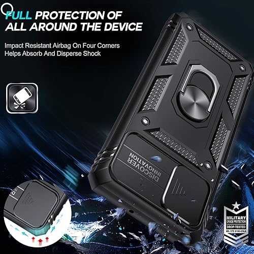 Miniatura 7 de LeYi Funda para Galaxy A51 4G, Samsung A51 no compatible con A51 5G con funda para cámara + 2 protectores de pantalla, funda de cuerpo completo de