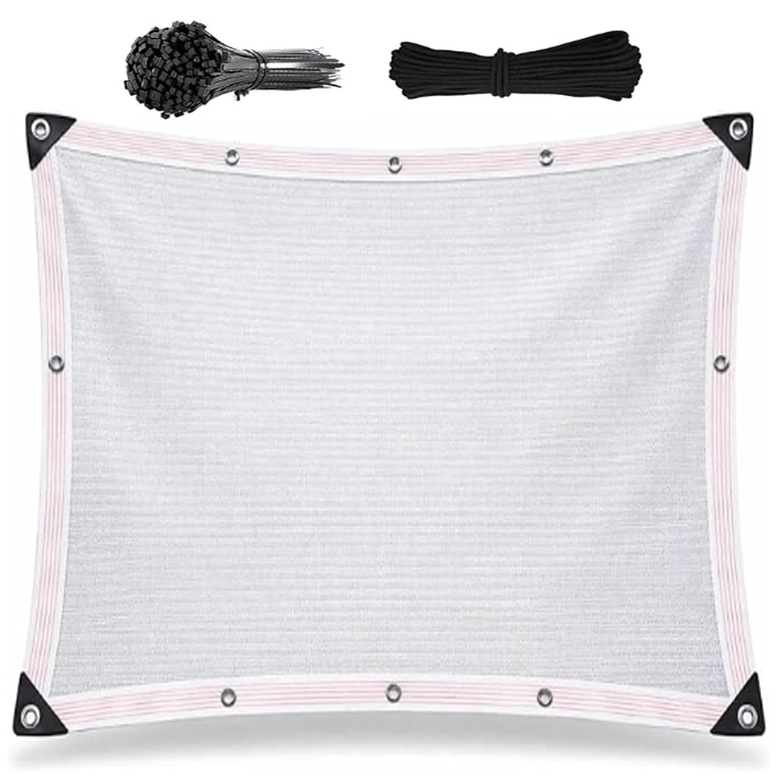 Filet protection solaire pergola et grande toile ombrage clôture respirante blanche
