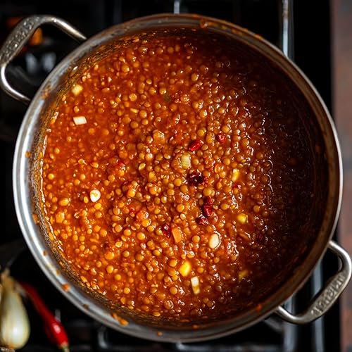 Miniatura 6 de Country Life - Comida fresca de lentejas rojas etíopes, plato rápido y fácil, a base de plantas, vegano, delicioso con pan plano y arroz, 14 onzas