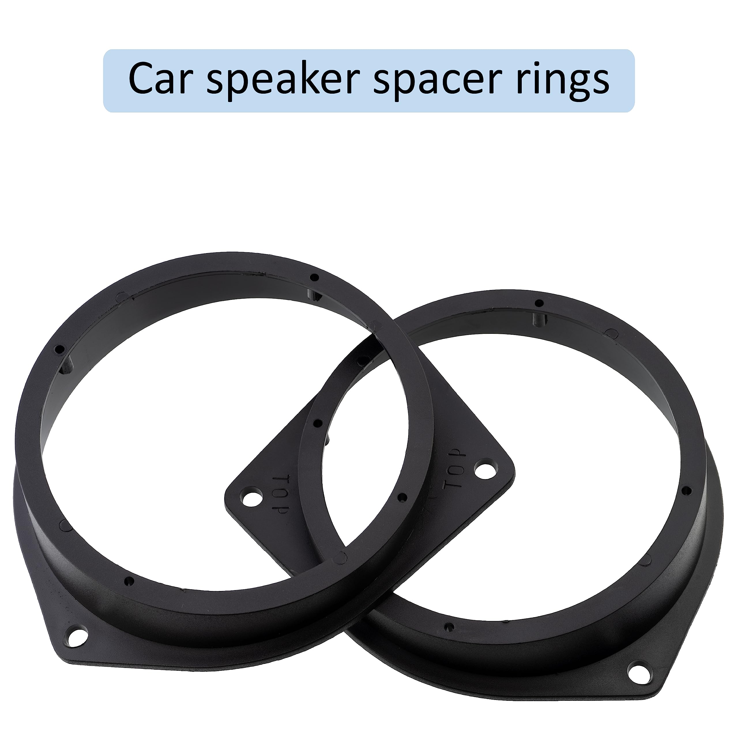 Adaptateurs Haut-Parleurs 100/120 Mm - Compatible Alfa Romeo, Fiat, Opel, Peugeot - Lot De 2