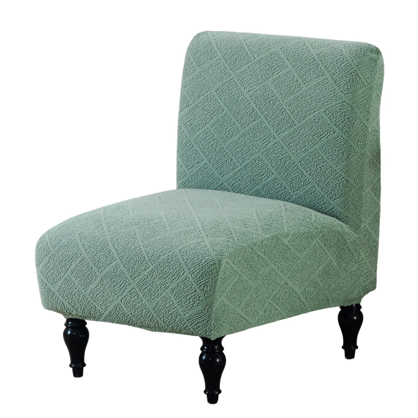 Armless Accent Chair Cover Slipcover for Living Room,Green